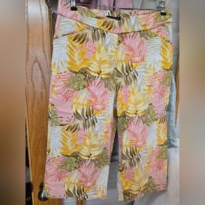 Counterparts Multicolor Leaf Print Pants